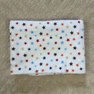 Koala Baby Star Print Baby Receiving Blanket Flannel Red Blue Brown Orange White